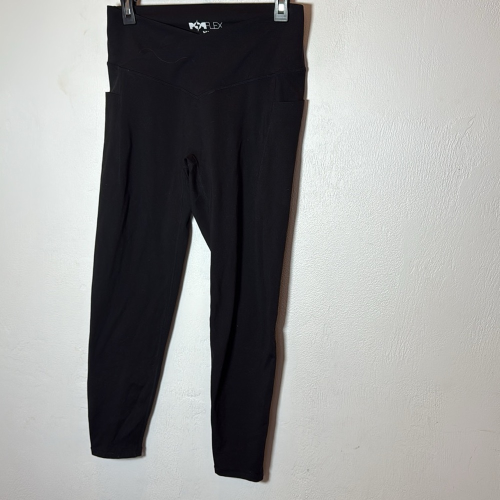 POPFLEX Crisscross Extra Lovely Leggings with Pockets Size XL - Picture 2 of 4